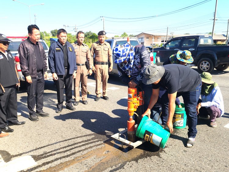 ป.ป.ช.พิจิตรลงพื้นที่เจาะตรวจถนนงบ1,413ล้านสร้างเสร็จช้าแต่พังเร็วใช้งานไม่ถึงปีพบถนนชำรุด7,000ตารางเมตร