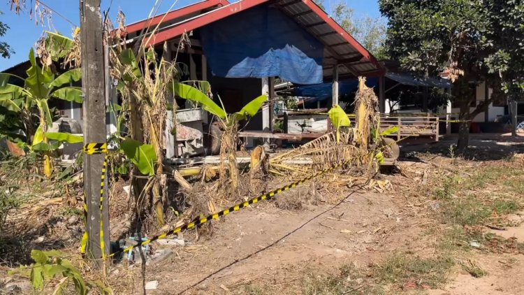 รอเคลียร์ความปลอดภัย หมู่บ้านใกล้ตาควายโดนเขมรรัวยิงBM21ถล่มเสียหายหนัก