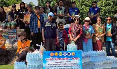 สภาเกษตรกรจังหวัดศรีสะเกษนำ“ธารน้ำใจสู่ชายแดนไทย–กัมพูชา”