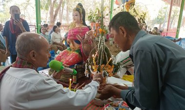 ปราจีนบุรีจัดงานสืบสานประเพณี "ทำบุญสู่ขวัญข้าว"เพื่อเป็นสิริมงคล-ขอขมาพระแม่โพสพ