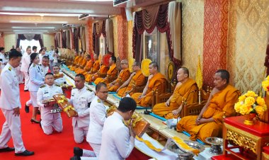 วัดบางพลีใหญ่กลางจัดพิธีบำเพ็ญกุศลถวายพระราชกุศลครบ 100 วัน "สตมวาร"