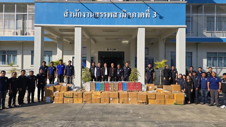 สรรพสามิตภาค 3 ผนึกตำรวจ-ไปรษณีย์โคราช ลุยกวาดล้าง“บุหรี่เถื่อน”ยึดของกลางเพียบ