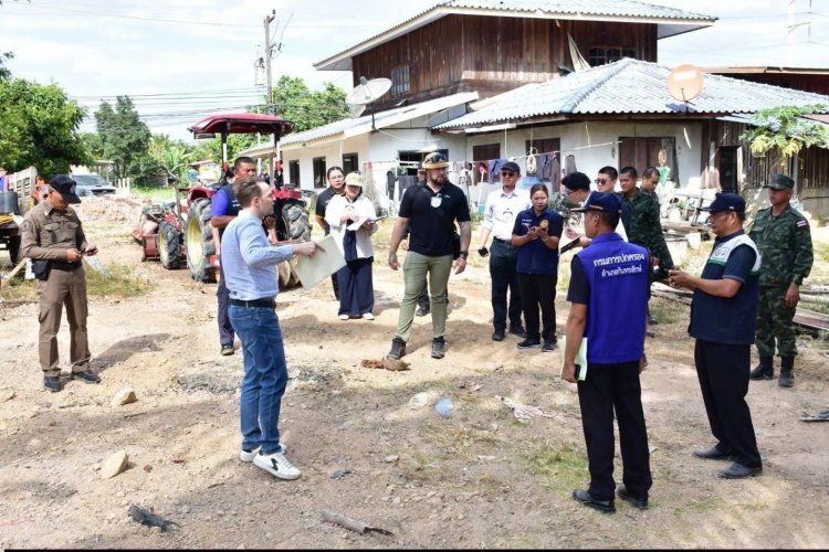 คณะ ICRC ลงพื้นชายแดนกันทรลักษ์ตรวจสอบความเสียหายจากการสู้รบไทย-กัมพูชา