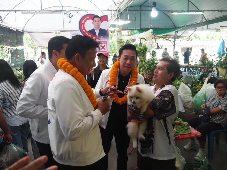 “เอกสิทธิ์” ยกทีมผู้สมัครสส.ปวงชนไทย ลุยหาเสียงคนสมุทรปราการ ยันทุกนโยบายทำได้จริงทันที
