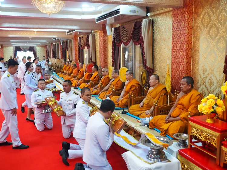วัดบางพลีใหญ่กลางจัดพิธีบำเพ็ญกุศลถวายพระราชกุศลครบ 100 วัน "สตมวาร"