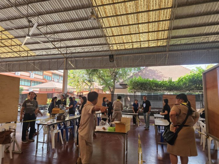 กกต.ปราจีนบุรี ดูการตรวจรับบัตร-วัสดุอุปกรณ์เลือกตั้งล่วงหน้า