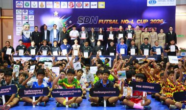 สสส. ผนึกกำลังสมุทรปราการ เปิดศึกฟุตซอล “โนแอลคัพ 2026” ประกาศก้องสร้างพื้นที่ปลอดภัย ปั้นนักเตะเยาวชนห่างไกลปัจจัยเสี่ยง ชี้ผลวิจัยสุดเจ๋ง ! สถิตินักดื่ม-นักสูบหน้าใหม่ลดฮวบ
