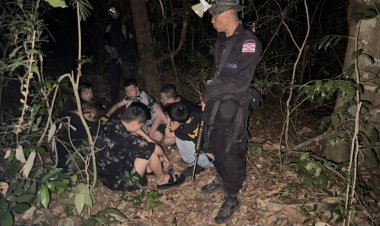 ทะลักไม่หยุด!กองทัพเรือจับกุมกลุ่มจีนเทาเครือข่าย Cyber Scam จากประเทศกัมพูชา
