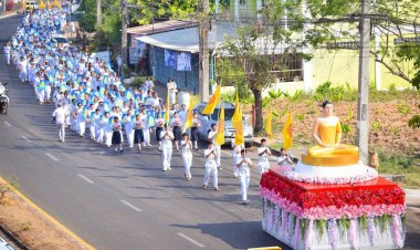 อัญเชิญองค์พระประธาน-บรรจุพระบรมสารีริกธาตุ ประดิษฐานที่ธุดงคสถานอำนาจเจริญ