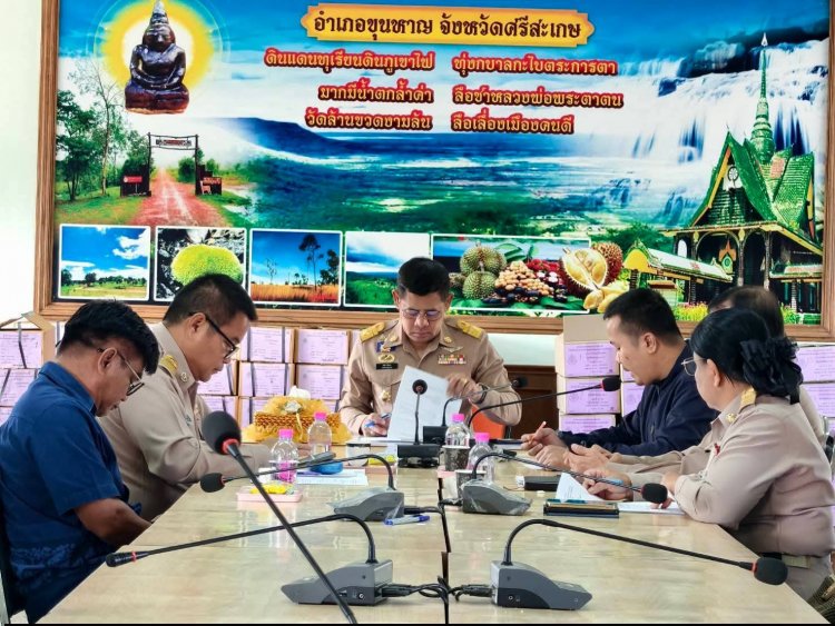 อำเภอขุนหาญเร่งช่วยเหลือผู้ประสบภัยพิบัติจากการสู้รบชายแดนไทย-กัมพูชา