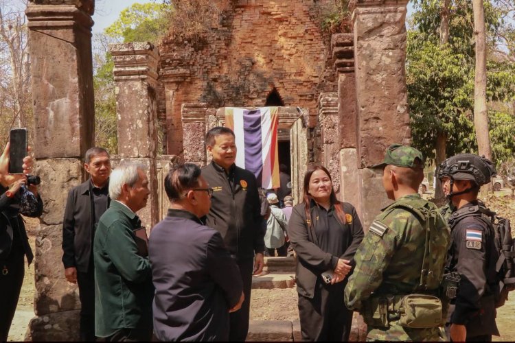 กมธ.วิสามัญวุฒิสภา ลงพื้นที่ชายแดนไทย–กัมพูชา ศรีสะเกษ วันที่ 2 ศึกษาข้อดีข้อเสียกรณีเสนอให้ยกเลิก MOU