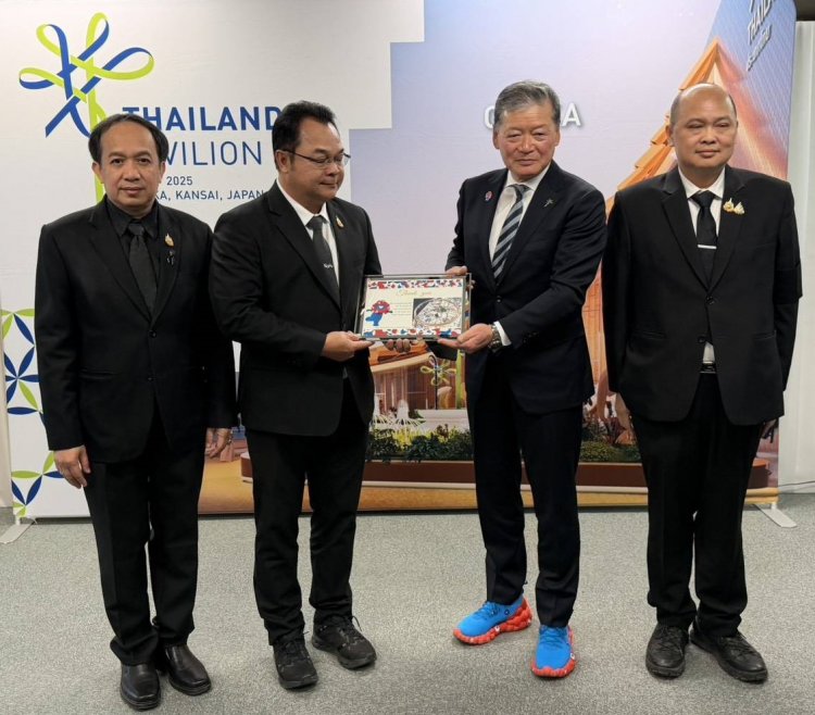 สบส.ส่งมอบพื้นที่อาคารนิทรรศารไทย (Thailand Pavilion)ณ นครโอซากา  เสร็จสมบูรณ์พร้อมมอบโล่เชิดชูพันธมิตรไทย - ญี่ปุ่น