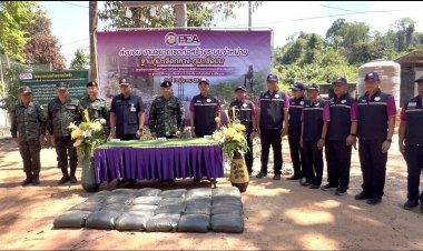 มทภ.2 ลุยขยายเขตก่อสร้างระบบจำหน่ายไฟฟ้าเสริมมั่นคงชายแดนที่ภูมะเขือ