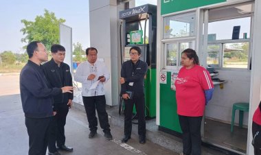 ศรีสะเกษเร่งติดตามน้ำมัน! พลังงานจังหวัดลงพื้นที่โนนคูณ ลุยตรวจสต๊อก–คาดทยอยเติมต่อเนื่อง