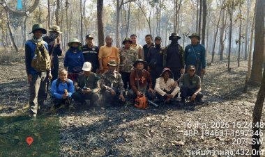 หน.อุทยานทับลาน โพสต์กราบหัวใจ อาสาสมัครประจัญบานผลักดันช้างป่า-ดับไฟป่า บาดเจ็บ