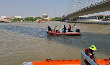 สลดใจ!พบศพชาย-หญิงถูกมัดติดกัน ลอยติดใต้โป๊ะสะพานพระราม 8
