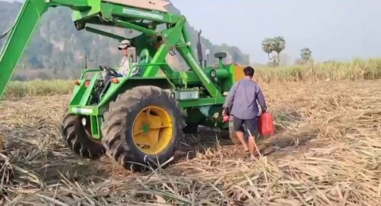 ชาวไร่ชาวนาเดือดร้อนหนักปั๊มน้ำมันลานสักเติมจำกัดลิตรกระทบงานเกษตร