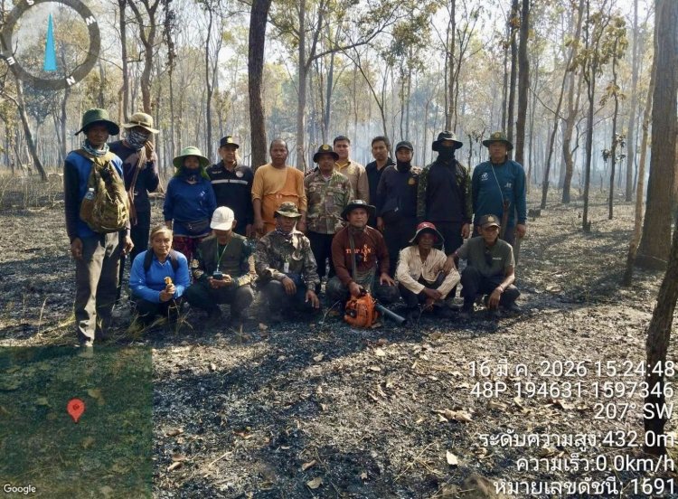 หน.อุทยานทับลาน โพสต์กราบหัวใจ อาสาสมัครประจัญบานผลักดันช้างป่า-ดับไฟป่า บาดเจ็บ