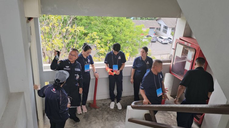 รพ.สมเด็จพระนางเจ้าสิริกิติ์ฯ ฝึกซ้อมการปฏิบัติเมื่อเกิดไฟไหม้อาคารสูง ประจำปี 2569