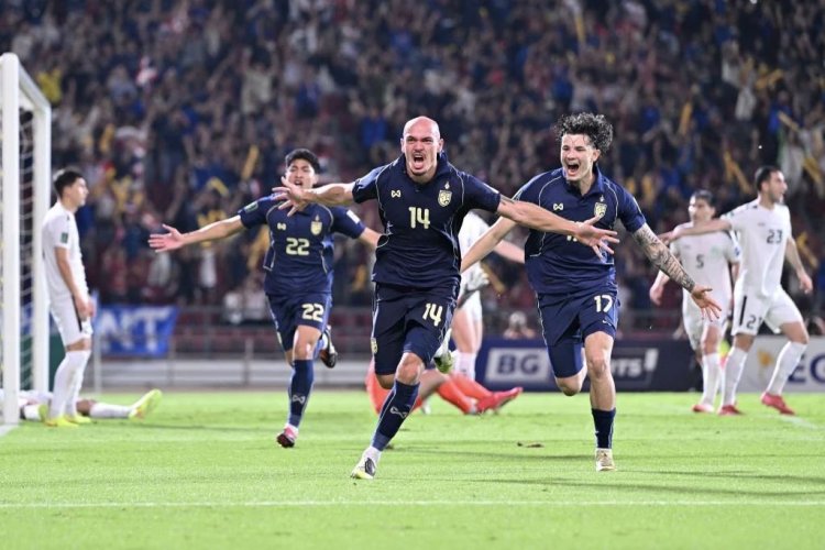 "ทอม เบียห์"สวมบทฮีโร่โขกประตูชัยพาทีมช้างศึกเฉือน "เติร์กฯ"2-1ทะลุรอบสุดท้ายเอเชีย คัพ 2027
