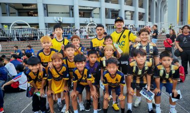 สร้างแรงบันดาลใจ!!! เด็กและเยาวชน เชียร์ไทยดวลเติร์กฯ บอลเอเชียนคัพ 2027