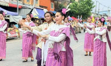 นางรำพันชีวิตร่วมสืบสานประเพณีงานบุญเดือนหก “เจ้าพ่อพระฤทธิภาชัย” บำเหน็จณรงค์