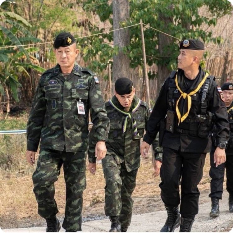 ผบ.กกล.นเรศวร. ลงพื้นที่ชายแดน ตรวจความพร้อมจุดตรวจช่วงสงกรานต์