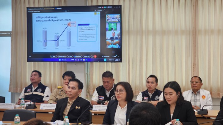 “ทุบเลยไหม?” หอการค้าน่านจี้กลางวงประชุม ปม “ฝายธงน้อย” ต้นเหตุซ้ำซากน้ำท่วมเมือง เสียหาย 3 พันล้าน!