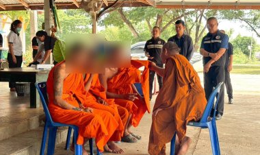 กอ.รมน.พิจิตรนำทีมตรวจฉี่หลวงพี่ 4 วัด 28 รูปพบฉี่สีม่วง 3 รูปจัดสึกทันทีสอบสวนขยายผลที่มาของยาเสพติด