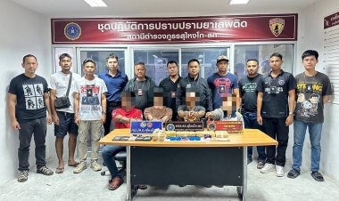 ตำรวจนราธิวาสโชว์ผลงาน ขยายผลรวบเครือข่ายยค้ายาบ้า ยึดของกลาง 3 หมื่นเม็ด