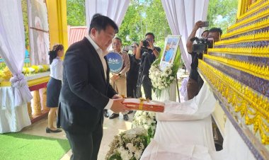รมช.คมนาคม “สิริพงศ์” เป็นประธานพิธีฌาปนกิจผู้เสียชีวิตจากเหตุการณ์รถไฟชนรถโดยสาร