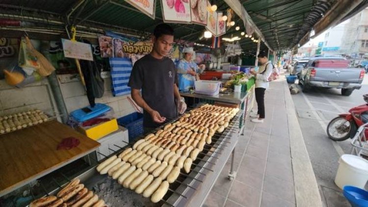 กล้วยย่างแม่กลองทรงเครื่องธัญญพืช 5 หน้า อร่อยชื่นใจขายวันละกว่า 2 พันลูก