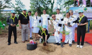 เทศบาลตำบลไพรบึงปลูกต้นไม้เนื่องในโอกาสวันเฉลิมพระชนม์มาพรรษา 4 รอบ สมเด็จพระบรมราชินี