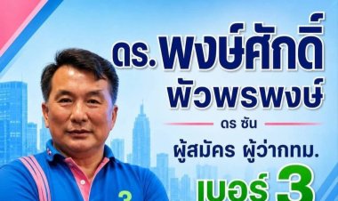 "พงษ์ศักดิ์ "ผู้สมัคร เบอร์ 3  จำลอง เหตุการณ์   Security Phone กลาง อนุเสาวรีย์ฯ