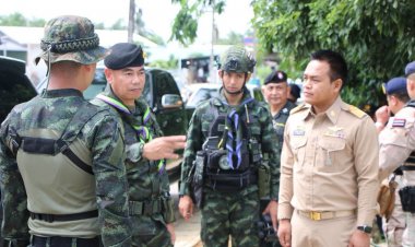 “ผู้การจ้อน-ปลัดโดม”ลงพื้นที่เกาะติดชายแดนแม่สอดหลังเมียนมาสู้รบดุเดือด