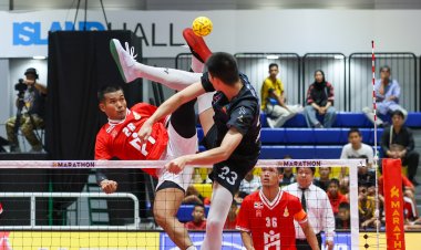 เปิดศึกตะกร้อ ม.ว.ก. เปิดสนาม ทหารอากาศ" พลาด โดนราชนาวีพลิก ชนะ 2-1 ทีม