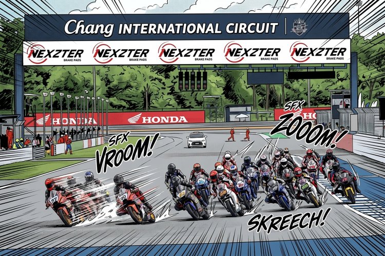 ฮาทั้งสนาม !!! NEXZTER BRIC Superbike ดึง "ตั๊ก-บอล-นุ้ย" ป่วนพิตวอล์ค ชวนกระทบไหล่นักบิด