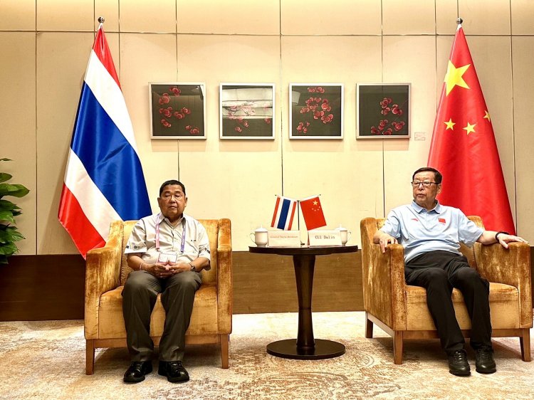 “เสธ.หมึก” เยือนจีน แลกเปลี่ยนองค์ความรู้ ส่งนักปั่นลู่ซ้อมเทียนจิน–ต่อยอดขาไถเอเชีย