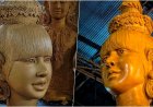 วัดดังเมืองโคราช! ปั้น’ลิซ่า’นางฟ้าบนต้นเทียนพรรษาหวังสะกดสายตานักท่องเที่ยวทั่วโลก