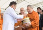 “รมต.สุขสมรวย“ ร่วมพิธีเจริญพระพุทธมนต์-ทำบุญตักบาตรถวายพระราชกุศลในหลวง