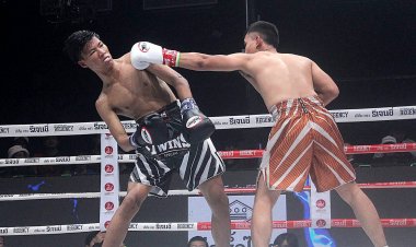 "ไทยเกอร์" โชว์ลีลาควงกำปั้นไล่ต้อน "ทวีชัย" ชนะคะแนน THE FIGHTER EVOLUTION
