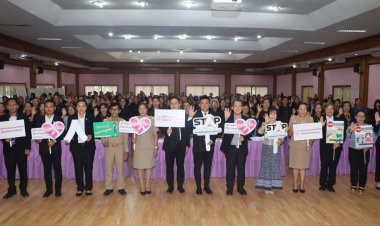 อบจ.ศรีสะเกษ ผนึกทุกภาคส่วน หยุดความรุนแรงในครอบครัว สร้างสังคมปลอดภัย เริ่มต้นจากบ้าน