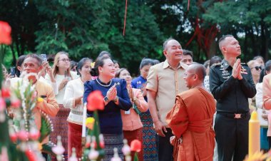ชาวตำบลไพรบึงพร้อมใจร่วมพิธีทำบุญอายุวัฒนมงคล “พระครูพิศาลพัฒนโกวิท” ๕๒ ปี