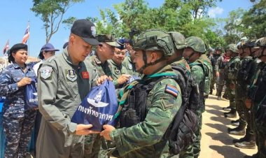 ส่งกำลังใจสู่แนวหน้า!ผช.ผบ.ทอ.ลุยเขาสัตตะโสม มอบสิ่งของ บำรุงขวัญทหารกล้าตรึงชายแดนศรีสะเกษ