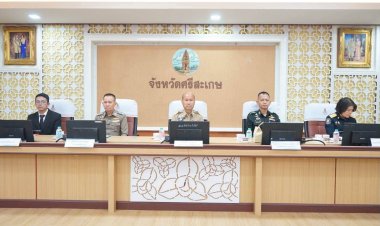 ศรีสะเกษยกระดับสงครามยาเสพติด สั่งเข้มทุกมิติ สกัดลำเลียง–ปราบผู้ค้ารุนแรง–สร้างอาชีพผู้ผ่านบำบัด มุ่งสู่ชุมชนปลอดยาเสพติด