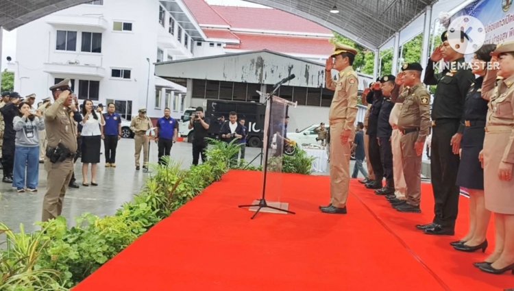 ผู้ว่าฯศรีสะเกษ ปล่อยแถวเปิดปฏิบัติการ Operation 90 Days ผ่าแผนยุทธการ 90 วัน พิฆาตยาเสพติด