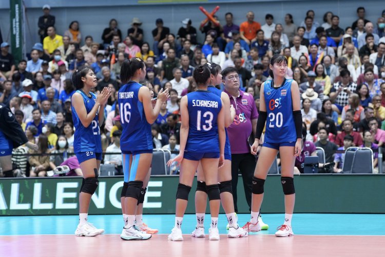 ทีมนักตบสาวยู 18 ไทย สู้เต็มที่ ก่อนพ่าย เกาหลีใต้ 1-3 เซต หล่นไปชิงอันดับ 3 กับ ญี่ปุ่น
