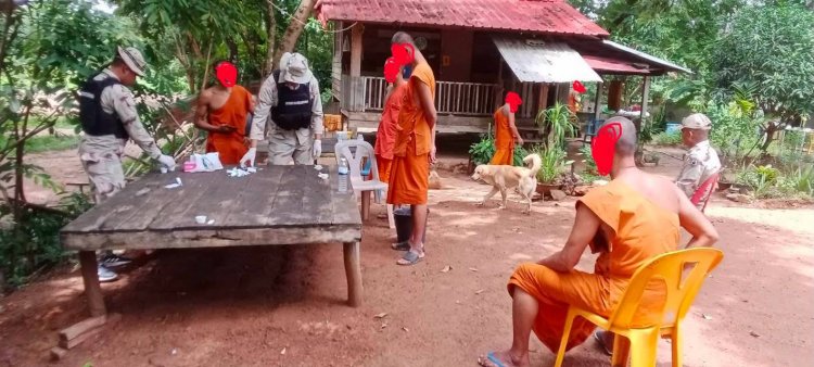 ศรีสะเกษลุยกวาดล้างยาเสพติดทุกมิติ ตรวจพบพระ–สามเณรเสพยา เร่งลาสิกขาและเข้าสู่กระบวนการตามกฎหมาย
