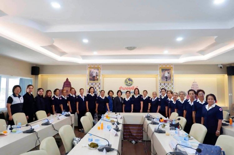 เหล่ากาชาดศรีสะเกษลงพื้นที่ขุขันธ์ เสริมศักยภาพกิ่งกาชาดอำเภอ ยกระดับงานช่วยเหลือประชาชนอย่างมีประสิทธิภาพ